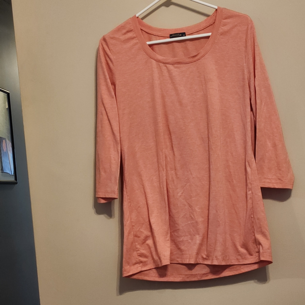 Women's Coral Top 3/4 Sleeve